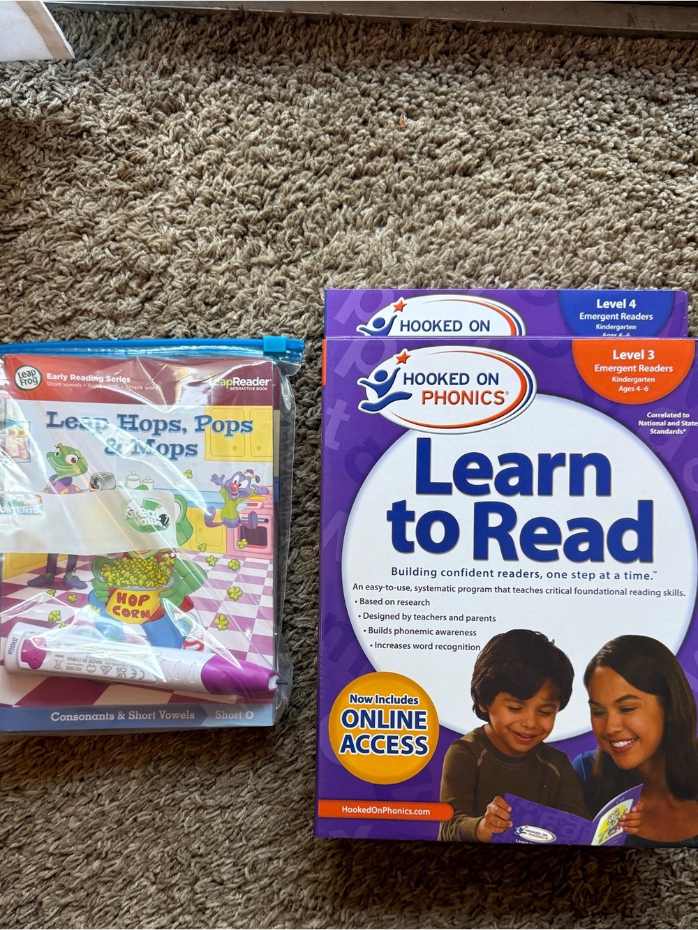 Learn to Read Level 3-4 Set / Leap Frog Mega Pack w/ Pen